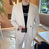 宽松休闲垂感男士西服两件套1606-1602-P205，男装西服套装，星座1606