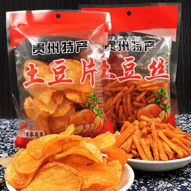 馋解香薯条开阳特产香辣土豆条