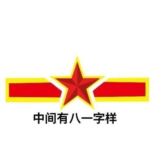 退役军人老兵五角星网红爆款军人建军节贴退伍老兵贴立体五角星