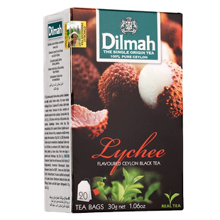 Dilmah迪尔玛荔枝柠檬蜜桃芒果草莓苹果 锡兰红茶 冷泡茶包40口味