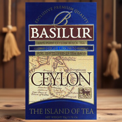 BASILUR宝锡兰茶之岛高地锡兰红茶25片袋泡茶 独立包装进口红茶