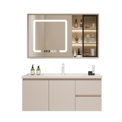 多层实木一体陶瓷盆北欧厂家直销