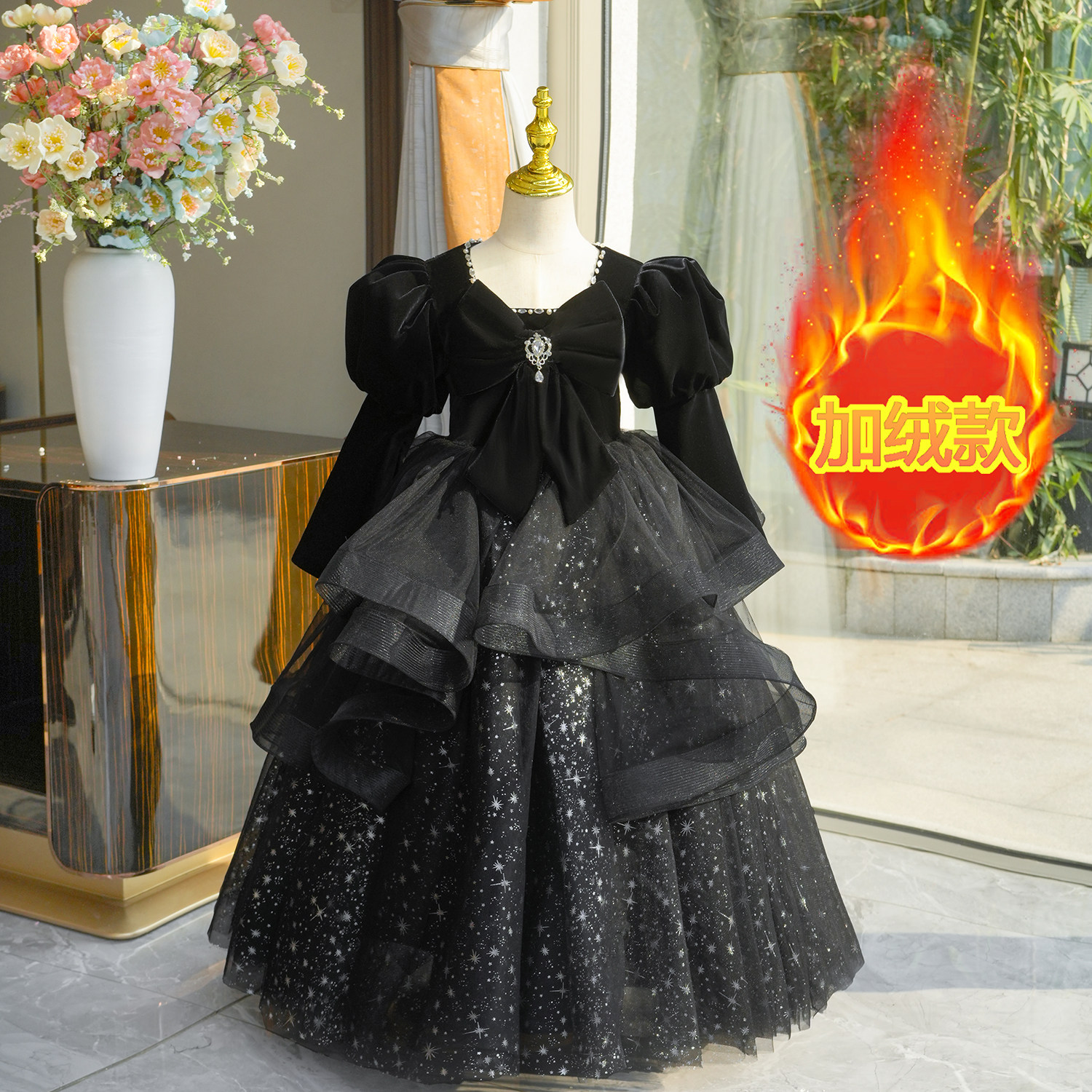 女童轻奢高端晚礼服主持演出