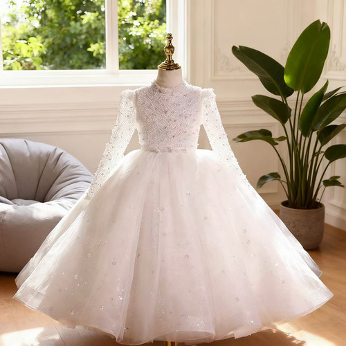 女童公主裙钢琴演奏演出服