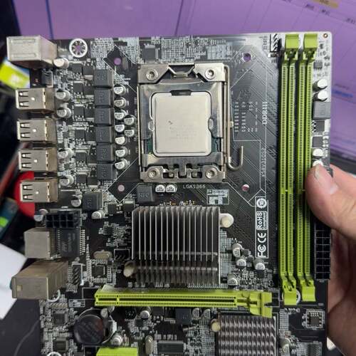 可维修X58主板，带e5645CPU，DDR3插槽，接口齐全，支持议价
