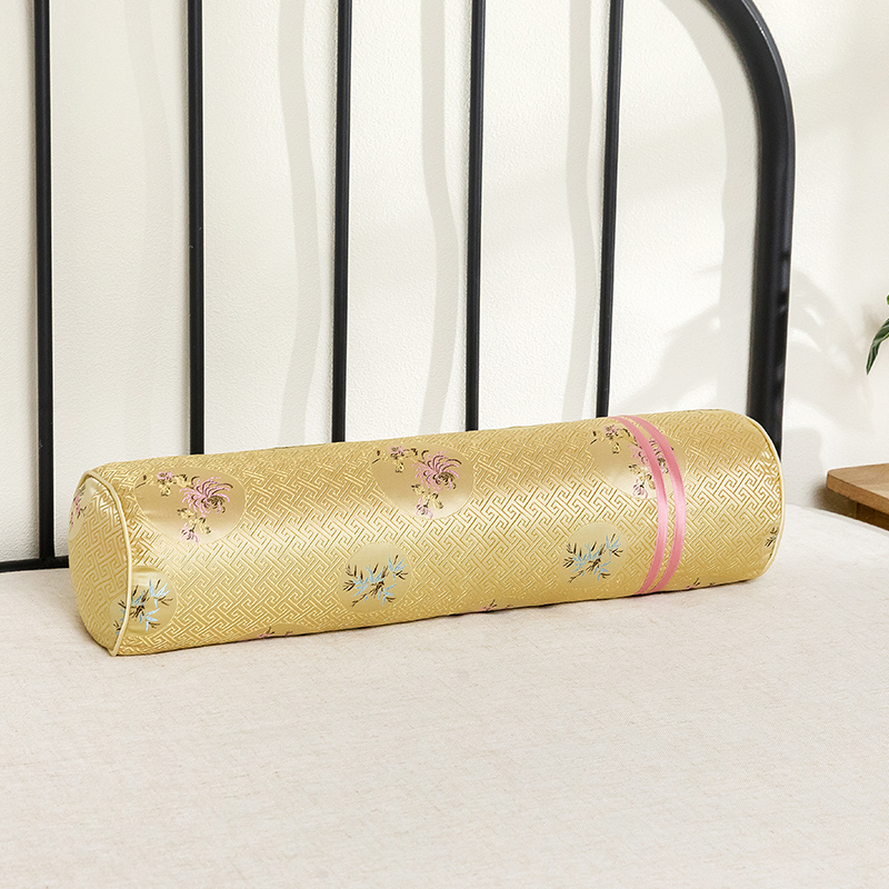 觅帛山苍子颈枕黄花梨深睡眠枕芯圆柱形护颈椎传统垫脖子用硬枕头