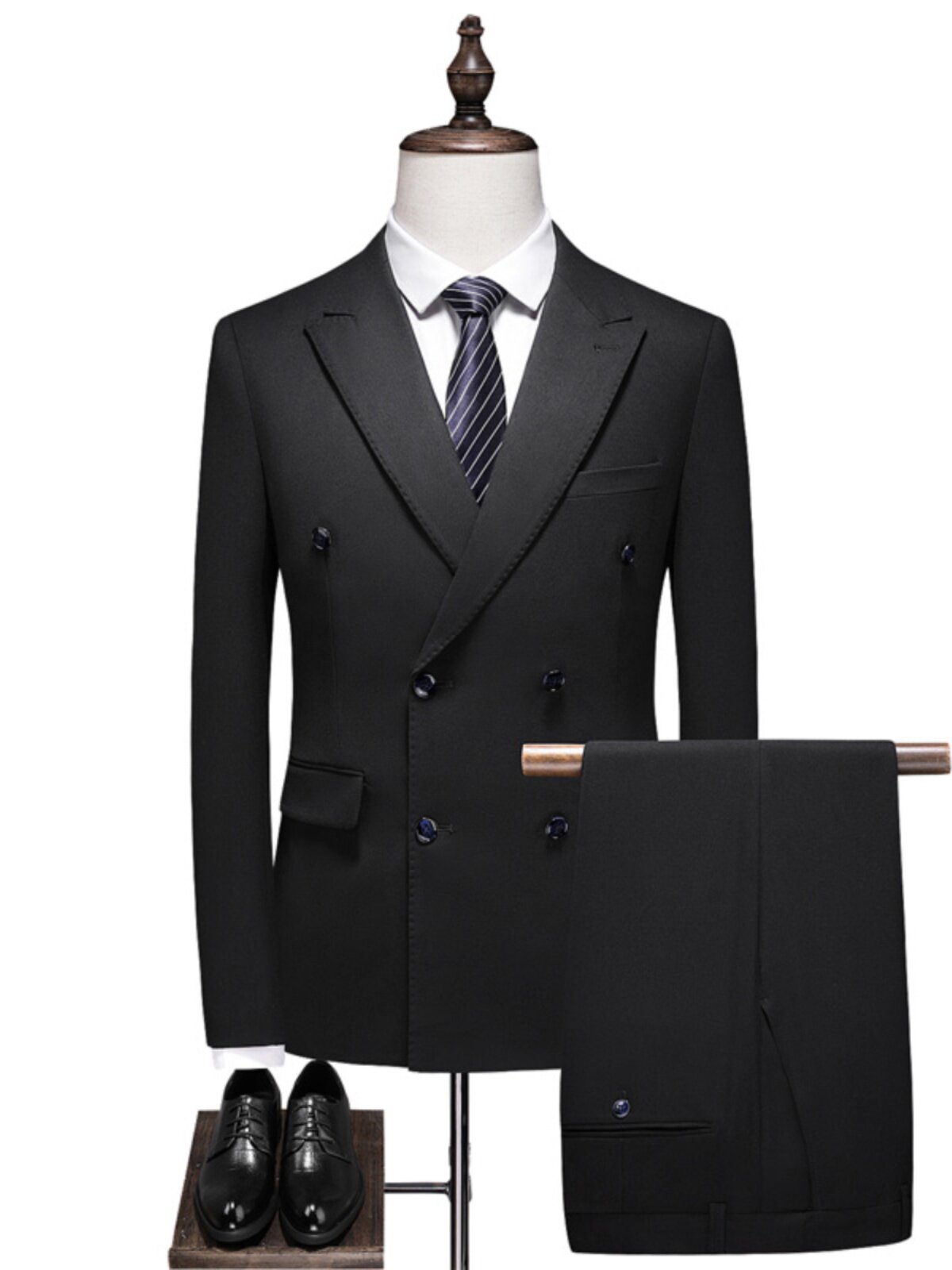 AUTUMN AND WINTER NEW MENS SUITS WEDDING DRESSES SLIM AND HANDSOME KOREAN GROOMS SUITS THREE-PIECE SUITS CASUAL FASHION BRANDS