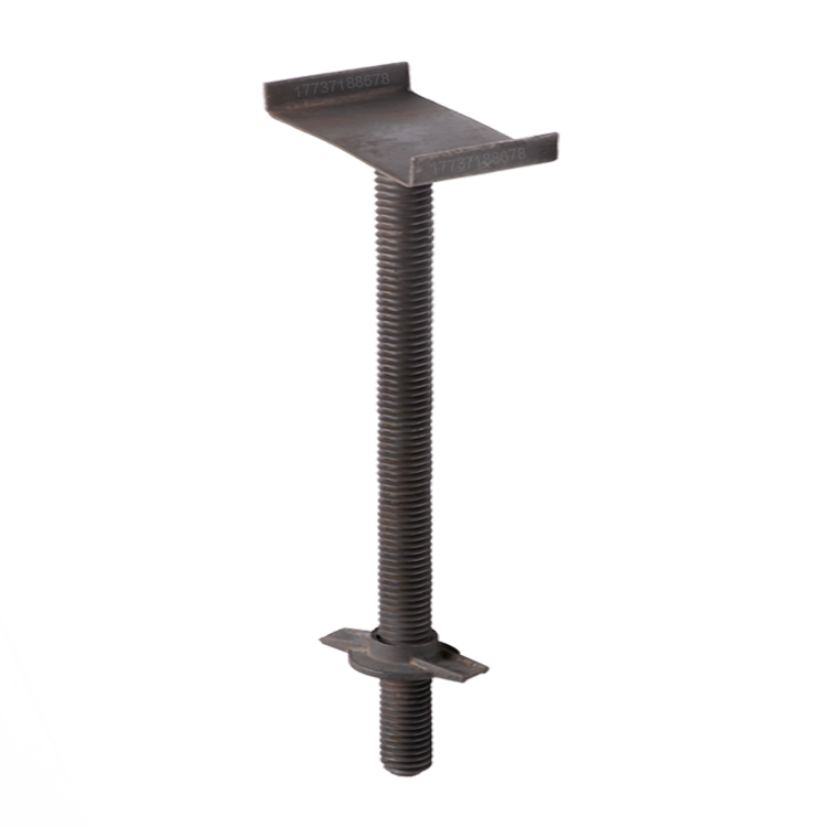 库建筑顶托支撑丝杠实心脚手架配件用工地可调节空加粗钢管底托销