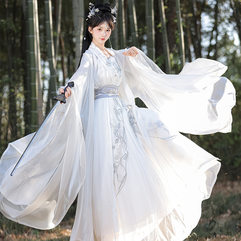 宋制绝美汉服女古装中国风大袖衫仙气飘飘武侠齐腰襦裙日常款夏季