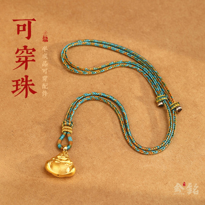 会铭手工坊可穿黄金配件吊坠