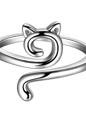 钩针带线指环手饰个性织带饰品