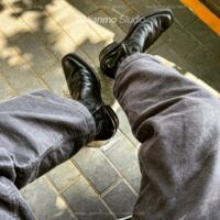 Dark retro ankle boots, the same style as Yongsheng's embroidered Western cowboy boots, American motorcycle boots, and Amekaki R18 boots thumbnail 6