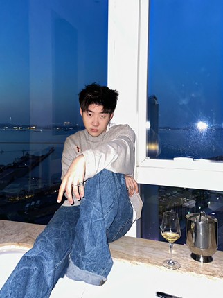 Capper同款许晴同款女无性别穿搭cleanfit风男直筒水洗dvn牛仔裤