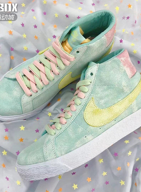 Nike耐克2023新款SB Blazer Zoom冰淇淋开拓者高帮休闲板鞋DA1839