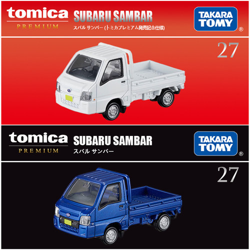 TOMY多美卡合金小车模型黑盒旗舰版TP27斯巴鲁桑巴小货车948469男