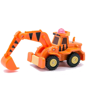 TOMY多美卡迪士尼合金小车模型DM-09挖掘机跳跳虎158073工程车男