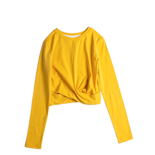 白色短款长袖t恤女内搭2025秋冬新款设计感高腰露脐打底内搭上衣