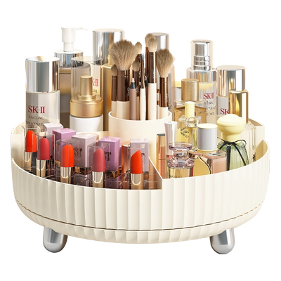 蓝致化妆品可旋转化妆收纳盘