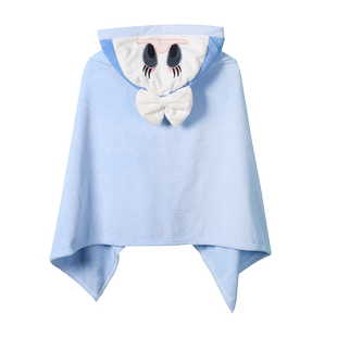 比吉兄弟儿童浴巾洗澡可穿男女宝宝斗篷浴袍柔软加厚吸水速干裹巾