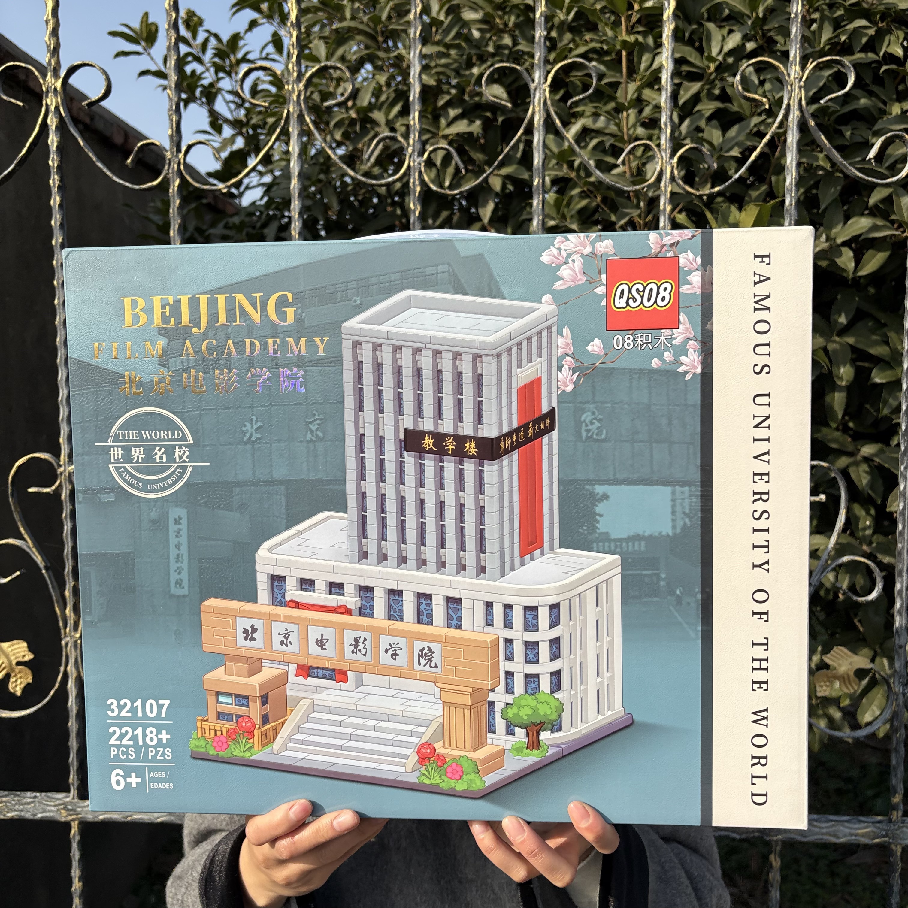 世界名校2218pcs北京电影学院小颗粒积木儿童学生7-14岁生日礼物9