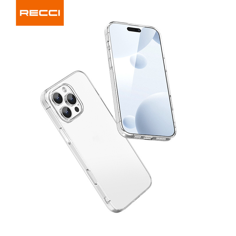 锐思RECCI iP16 15系列手机壳 清逸透明保护壳 气囊防摔 气囊保护高透抗黄不易发黄苹果16 plus Pro max 手感