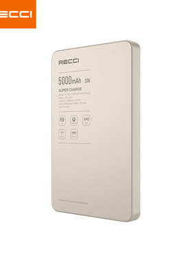 锐思RECCI10000mAh移动电源 无线磁吸充电超薄充电宝 RPB-W35 W36
