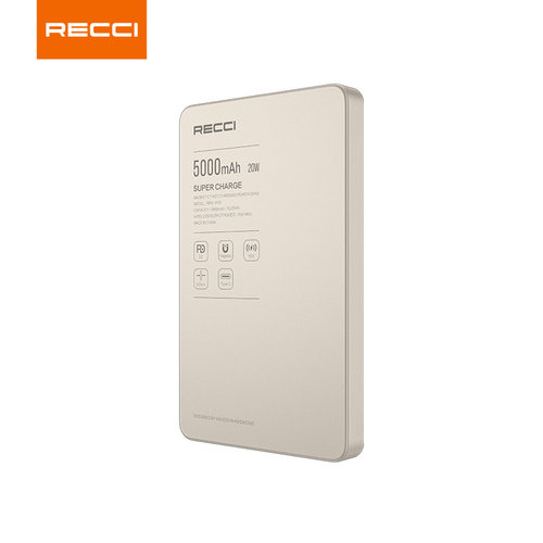 锐思RECCI10000mAh移动电源 无线磁吸充电超薄充电宝 RPB-W35 W36