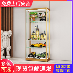 乐高展示柜礼品玩具高达防尘家用透明玻璃陈列柜手办动漫模型展柜