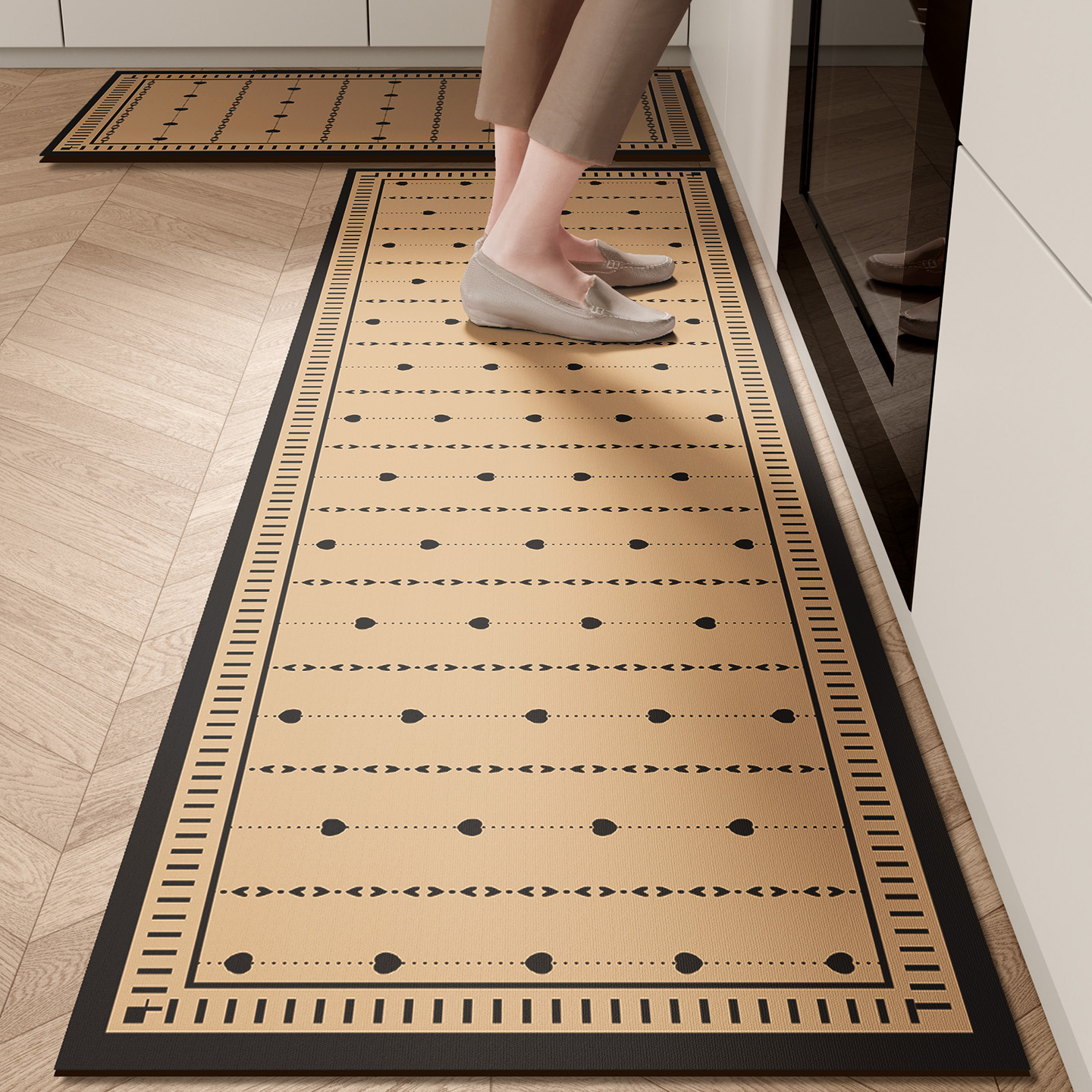 硅藻泥厨房专用地垫防滑防油耐脏吸水脚垫长条定制地垫毯2025新款