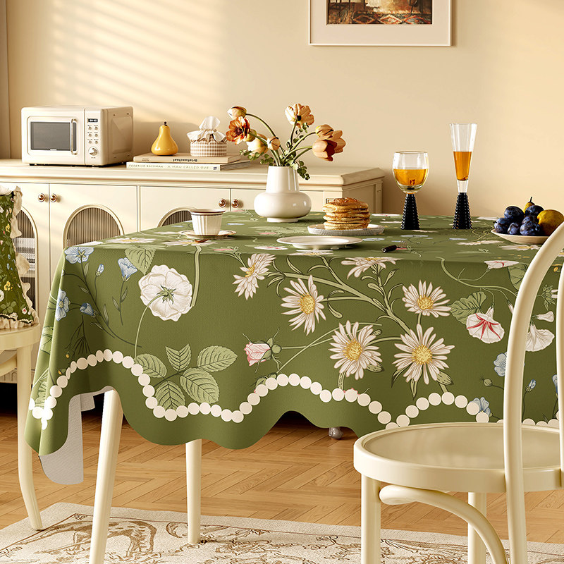 法式复古桌布棉麻布艺2025新款ins风轻奢氛围感餐桌台布茶几盖布,居家布艺,桌布,淘宝优惠券,粉丝福利购,淘宝优惠卷