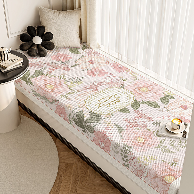 夏天冰丝飘窗垫窗台垫卧室房间四季通用坐垫夏季阳台凉感凉席垫子