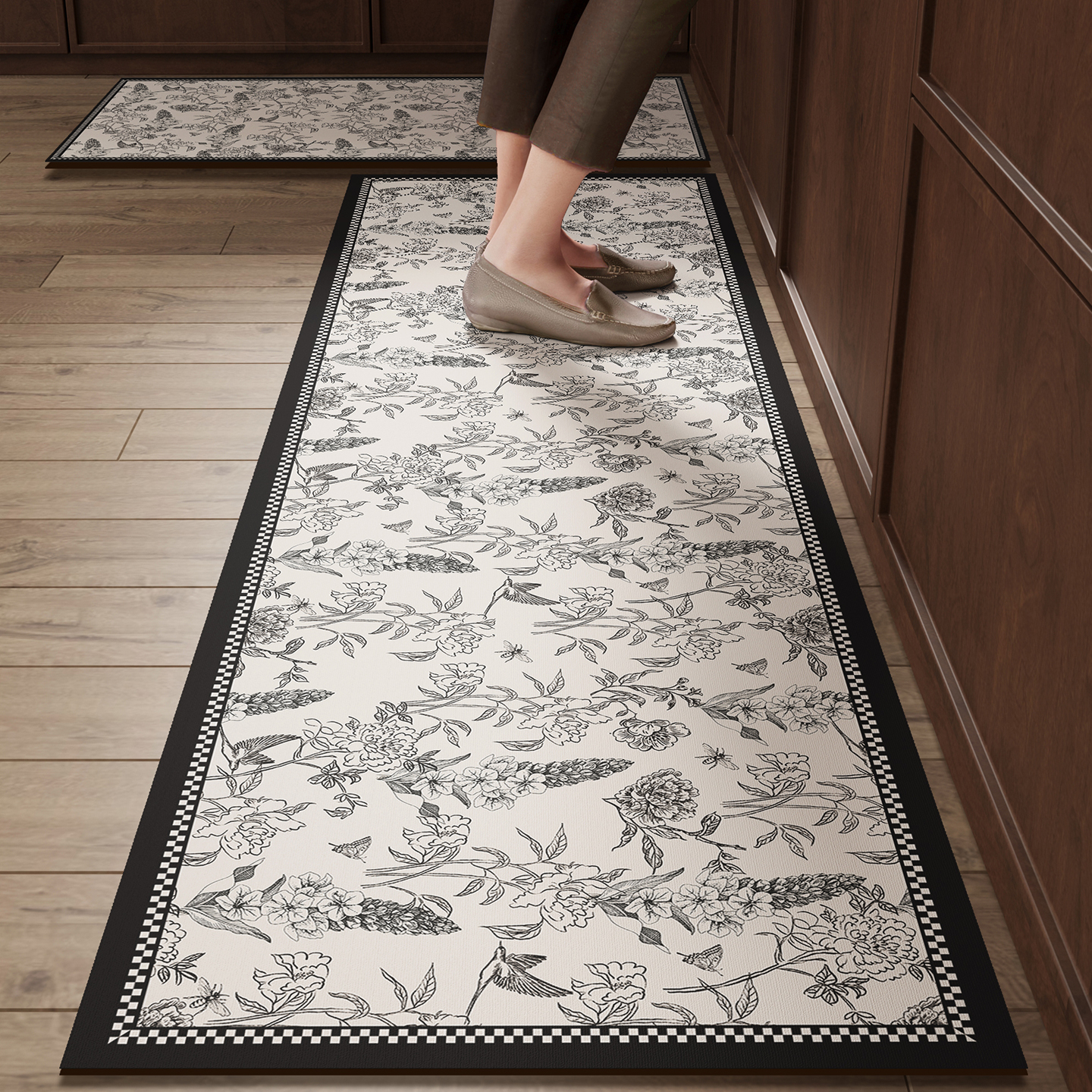 高级感硅藻泥厨房专用防滑地垫吸水吸油脚垫家用2025新款地毯垫子