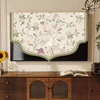 法式电视机套防尘罩2025新款高级感55657585寸电视遮盖布盖巾