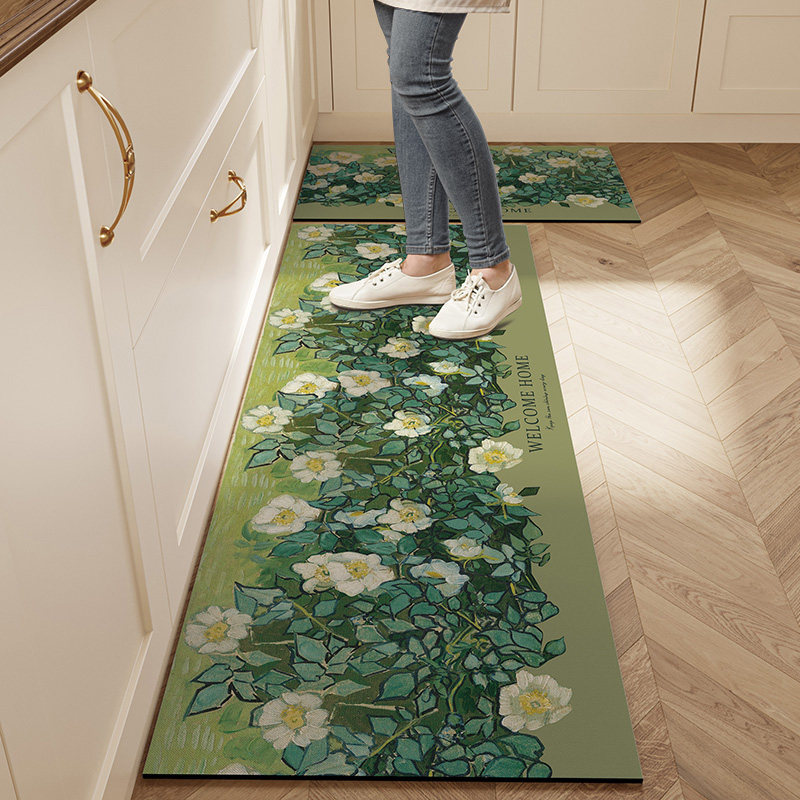 厨房地垫防滑防油可擦免洗2023新款厨房l形耐脏硅藻泥吸水地垫,居家布艺,厨房地垫,淘宝优惠券,粉丝福利购,淘宝优惠卷