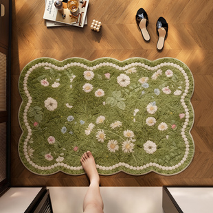 浴室吸水地垫加厚脚垫家用厕所门口防滑垫子仿羊绒冬季卫生间地毯