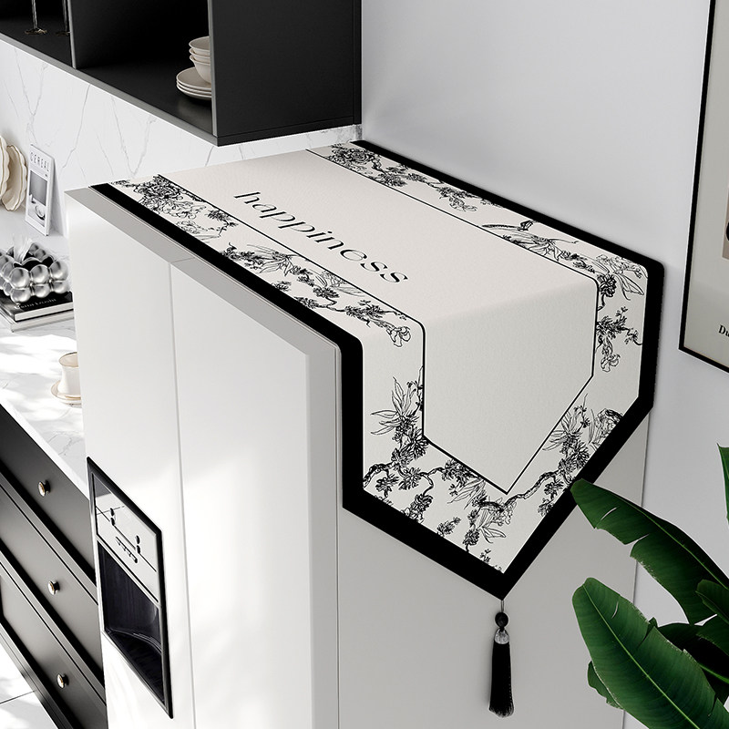 法式冰箱防尘盖布轻奢高档遮尘垫布2025新款单双开门立式冰柜盖巾,居家布艺,万能盖巾,淘宝优惠券,粉丝福利购,淘宝优惠卷