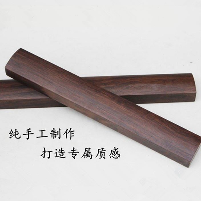 包邮正宗黑檀木纯手工制作镇尺镇压纸素面文房四宝书画用品