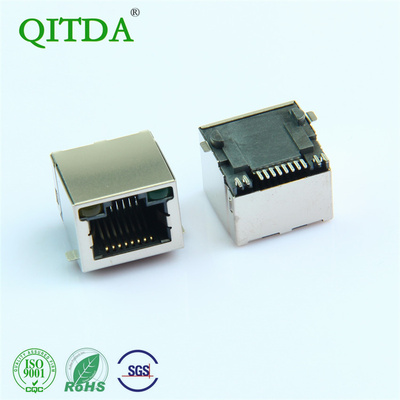 RJ45网口SMT贴片卧连接器祺泰达
