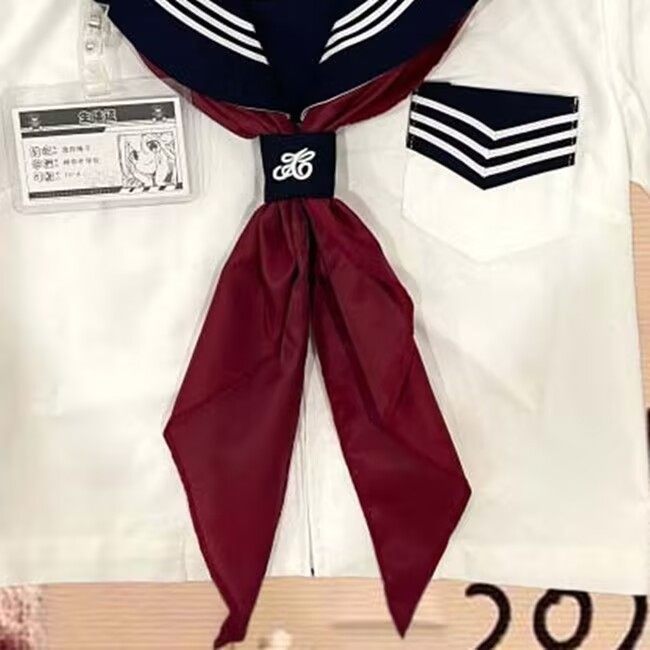 初田町JK巾】水手服领巾手打纯色日系JK制服大领结女免打环扣小物
