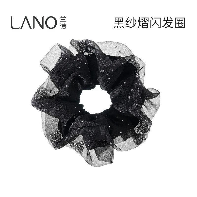 兰诺网纱包钻大肠发圈女高级感洋气时尚扎发丸子头高弹力皮筋头绳,饰品/流行首饰/时尚饰品新,发饰,淘宝优惠券,粉丝福利购,淘宝优惠卷