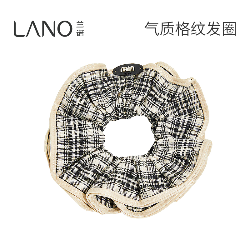 兰诺格纹大肠发圈头绳女