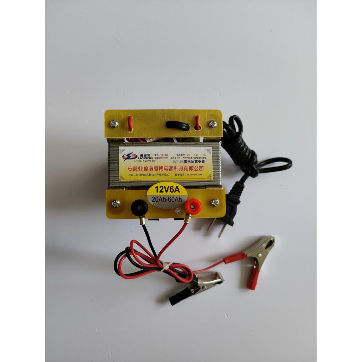 纯铜12V45Ah蓄电池充电器老式耐用型电动车单个电瓶充电器