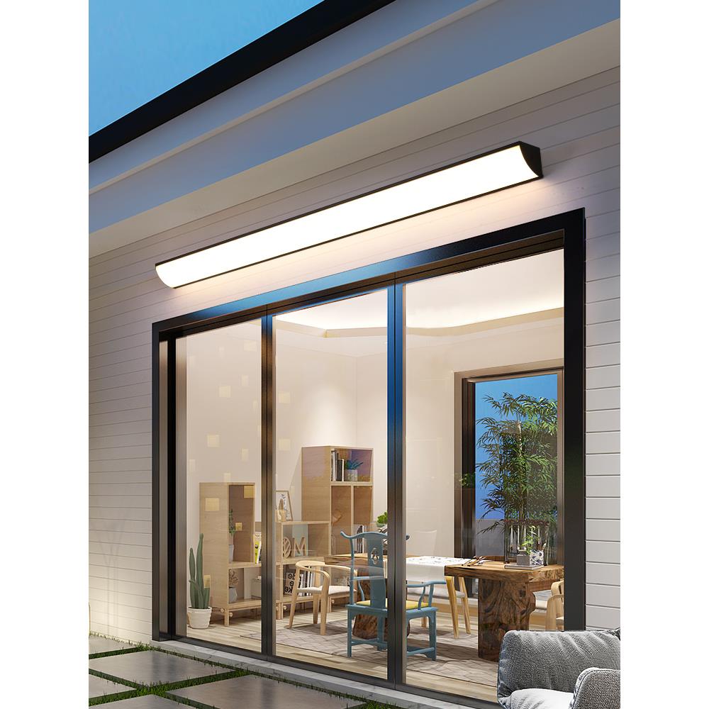 户外长条壁灯防水阳台露台过道楼梯灯led超亮庭院门口室外墙壁灯