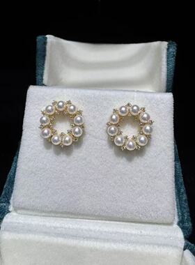 淡水珍珠耳饰 S925银戒 甜甜圈耳钉