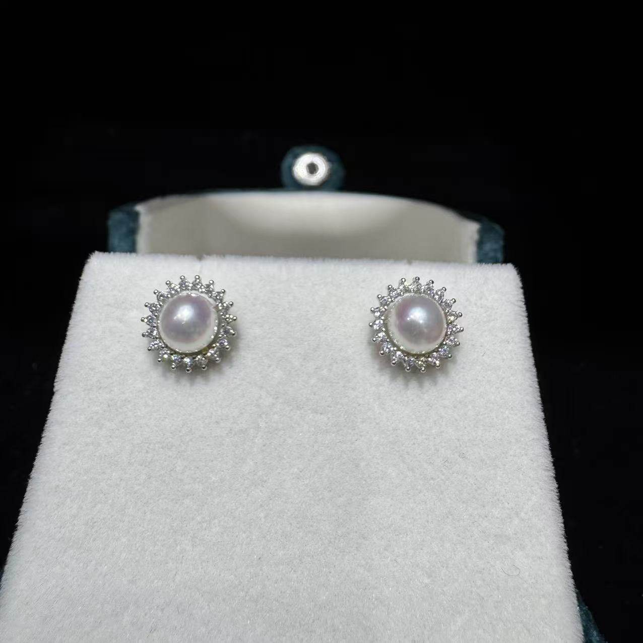 淡水无核珠 S925银太阳花耳钉,珠宝/钻石/翡翠,耳饰,淘宝优惠券,粉丝福利购,淘宝优惠卷