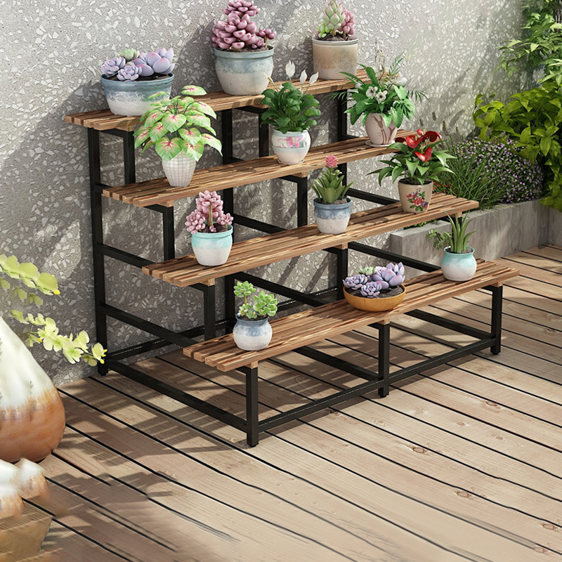 铁艺花架阳台客厅室外梯形