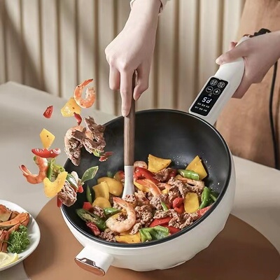 电炒锅多功能家用一体电火锅电热锅大容量电煮锅礼品