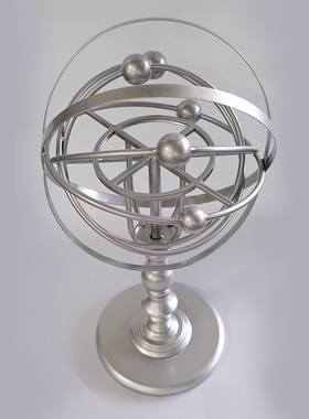 复古摆件创意金属桌面浑天仪地球仪工艺品婚庆道具装饰品摆设