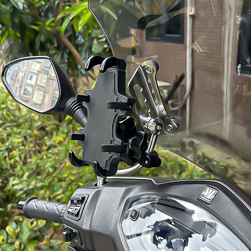适用豪爵AFR125/S 虎鲨VX125 UFD USR摩托车手机导航支架风挡杆手