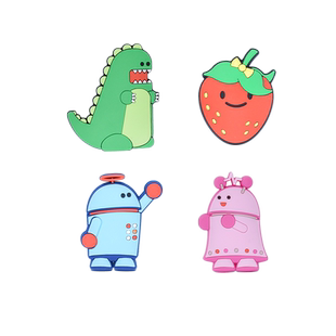 美国Beatrix/培趣思儿童卡通萌物别针胶章创意书包配饰胸牌装饰